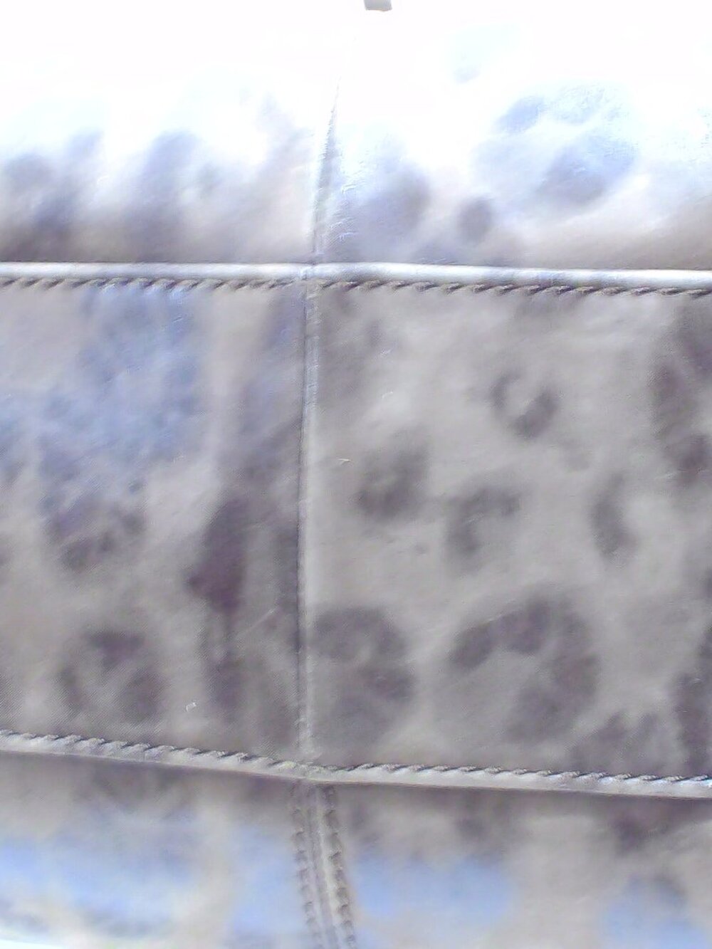 B. Markowsky, Tan Leather with Leopard Print on Leather, Silver Hardware - Picture 4 of 6